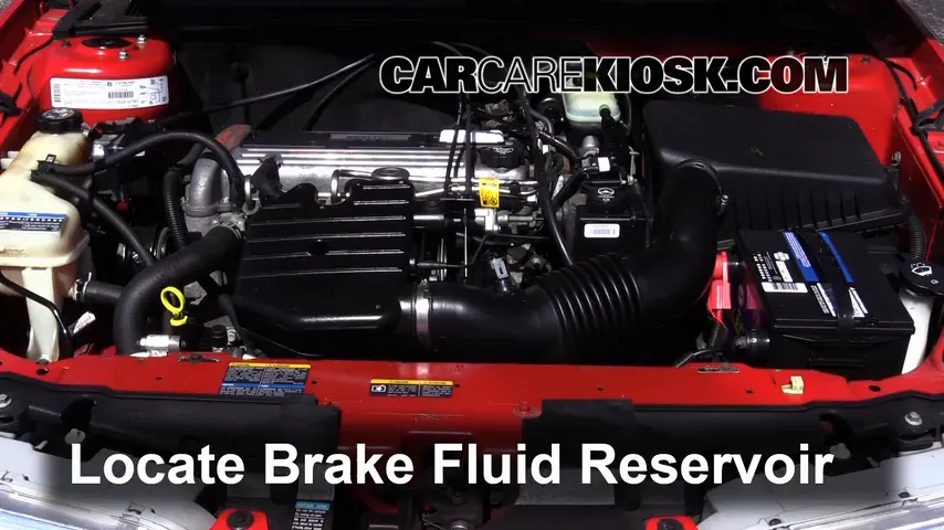 2003 Oldsmobile Alero GL 2.2L 4 Cyl. Coupe (2 Door) Brake Fluid Check Fluid Level